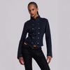 2026 New Arrival Women's Casual Blue Denim Jacket with Long Sleeves and Single-Breasted Design.