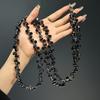 High-End Long Crossbody Phone Lanyard with Water Drop Crystal Beads Anti-Loss Pendant Fashionable Shoulder Strap Pendant