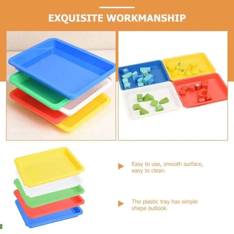 5 pcs plastic trays for art and craft activities for projects