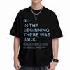 In The Beginning There Was Jack House Music Anthem Short Sleeve Tee 100 Cotton Tshirt