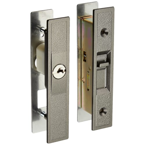 

Nicchu Seisakusho Replacement Sliding Door Lock with Key, Dimple Cylinder Type, Bronze, GA-800D-B