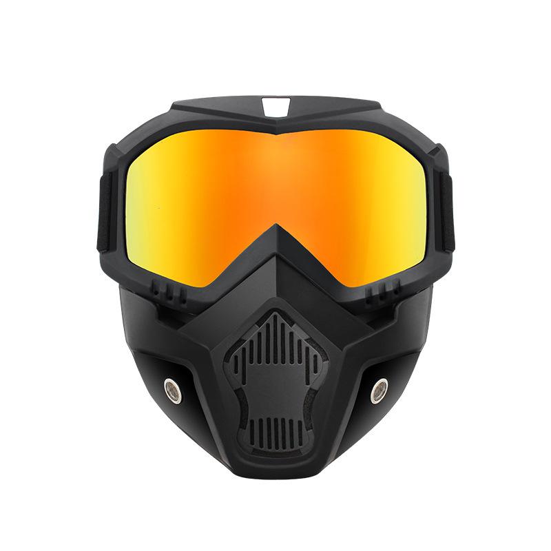 One-piece Harley Goggles Mask Motorcycle Splash-proof Windproof Mask Outdoor Off-road Tactical Eye Protection Glasses Mask