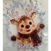 PVC Crystal Break-In Christmas Decal Static Cling Fake Broken Glass Cling Decal  Glass Doors