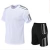 Set di tute da uomo Set da 2 pezzi da uomo Set di tute da fitness per abbigliamento casual estivo