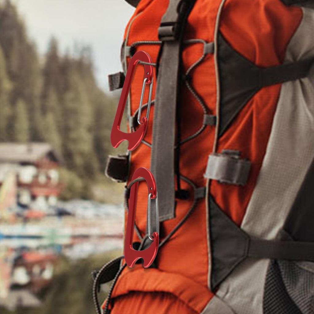 Easy To Carry Aluminum Carabiner Keychain Buckle Outdoor Gear