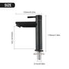 Black Basin Kitchen Bathroom Single Cold Sink Tap Cold Matte Sink Faucet Taps G1/2 Installation Thread Bathroom Accessories