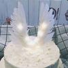 Feather Cake Decorations Wedding Party Angel Cake Toppers Party Decor Feather Wings Angel Wings