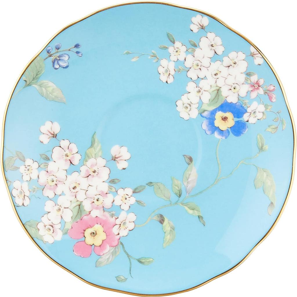 Official Gift Wanderlust Apple Blossom Tea Cup Saucer 180ml Tableware Christmas Present Wedding Gift Housewarming Gift aW40024024 Regular Import