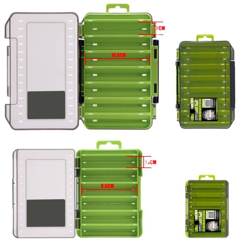 Double-Layer Multi-Functional Fishing Lure and Soft Bait Storage Box