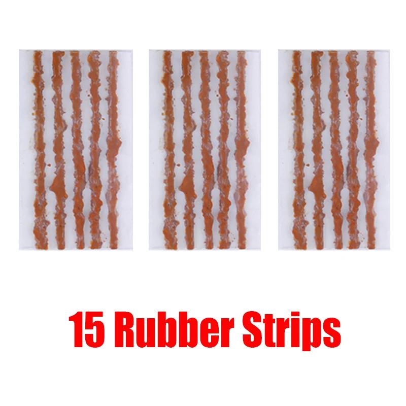 Tyre Repair Kit Vacuum Tyre Repair Fork Drill Bit Rubber Strip Portable Emergency Tool Motorcycle Maintenance Accessories