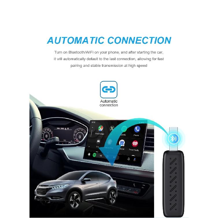 XUDA NEW Wireless Carplay Adapter Android Auto 2in1 Smart Mini Box WIFI BT Auto Connect For Toyota Volvo Benz MG Kia MAZDA FORD