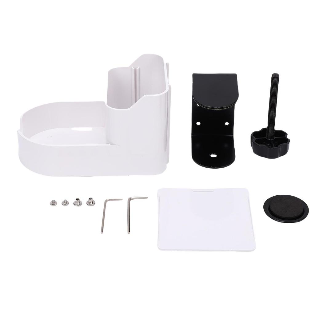 Desk Cup Holder Desk Organizer Adjustable Multi Functional Clamp On Desk Pen Phone Storage Holder for Home Office Table
