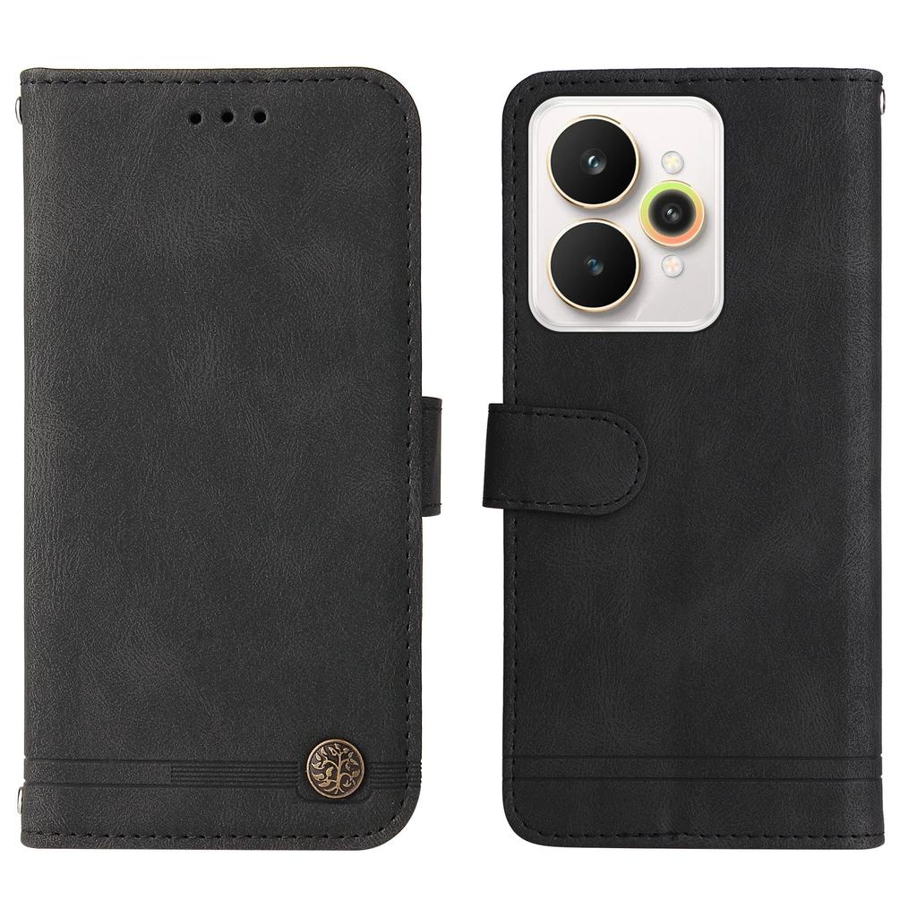 For Realme 15 Pro 5G/Realme 15 5G Leather Wallet Cases Skin Touch Phone Cover Stand with Strap
