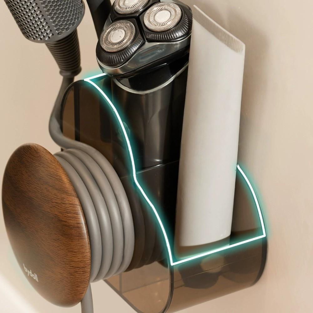 Wasserdichter Haartrocknerhalter Wandmontierter Haartrockner Drahtaufbewahrungsständer Ankleidezimmer