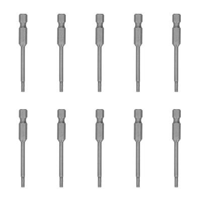 10 STUKS 2,5 mm Zeskantige Dop Elektrische Schroevendraaierbits Magnetische Kop S2 Legeringsstaal Hardware Gereedschap