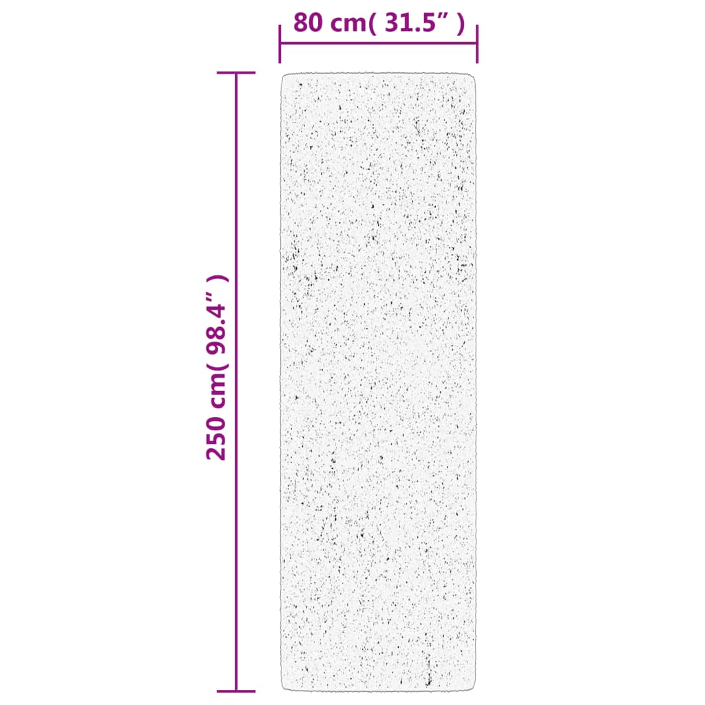 HUARTE Rug Short Pile Soft and Washable Beige 80 X 250 Cm