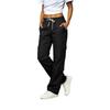 2026 Cotton Linen Blend Cargo Pants Women Multi Pocket Straight Leg Casual Trousers