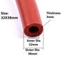 1M Rosso ID 12/14/15/16/19/20/25/28/30/32/38 mm Auto Tubo Flessibile in Silicone per Aspirazione Auto Linea Racing Tubo Tubo Car-styling