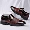 Men's Genuine Cowhide Slip-on Loafers, Mirror Finish, Comfort Lightweight Versatile Casual Shoes