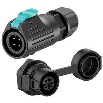 1 Set Mother Seat LP12 Connector 2Pin,3Pin,4Pin,5Pin,6Pin Waterproof Connector Power Sensor For LED Lighting Electronic Devices