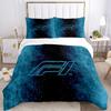 F1 Bedding 3 Piece Set HD Print Duvet Cover Pillowcases for Teens Adult Bedroom Decoration Christmas Gift