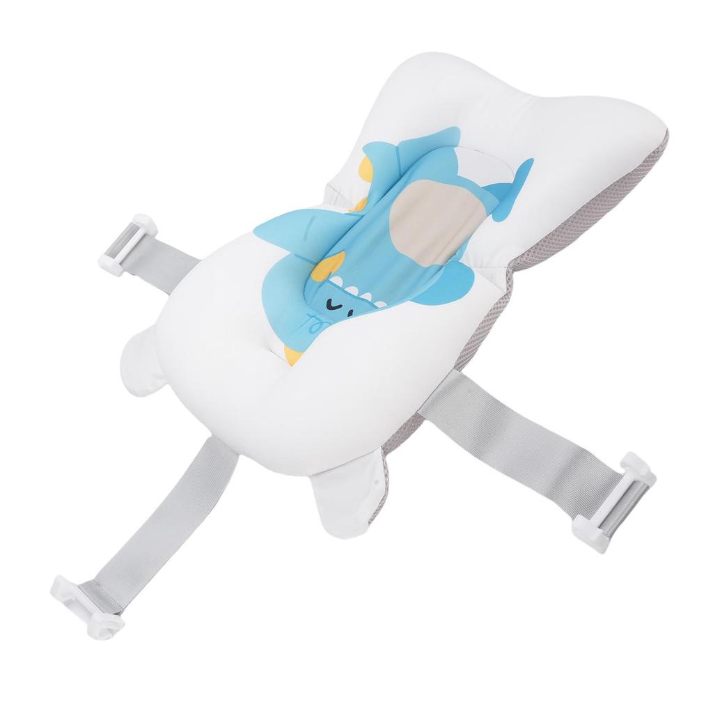 Baby Bath Support Cushion Anti Slip Soft Comfort Floating Baby Bath Mat for Newborn Infant Dinosaur Pattern