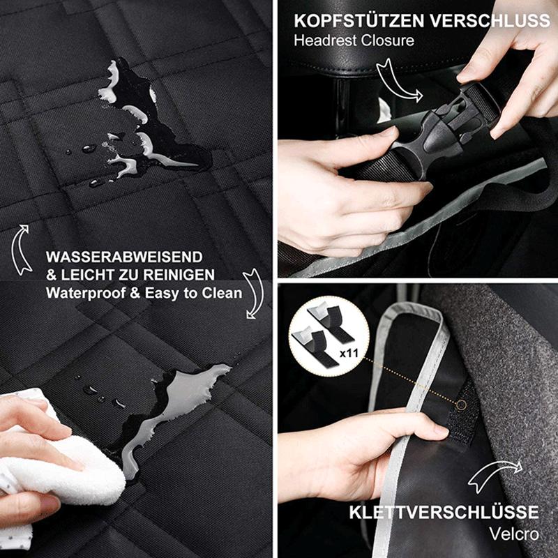 Covoraș de protecție pentru bancheta din spate a mașinii cu transportor integrat pentru animale de companie Covoraș durabil pentru călătorii cu animale de companie