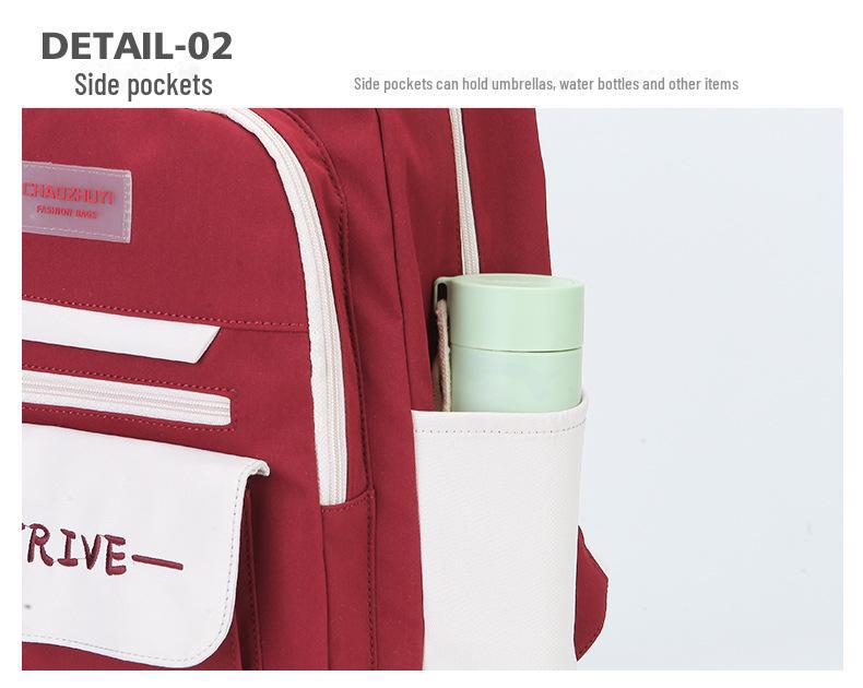 Korean Style Large Capacity Backpack for Female Students - Suitable for Elementary to University Levels