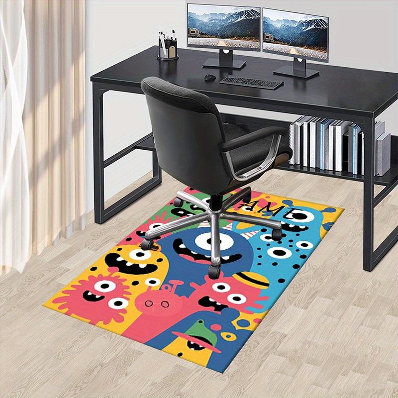 Monsters, Colorful, Ghost Face Office Carpet Soft Polyester Entrance Carpet Washable Non Slip Machin