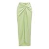 1011 European and American swimwear new fresh green beads embroidered solid color one-piece swimsuit women's explosion 11011
