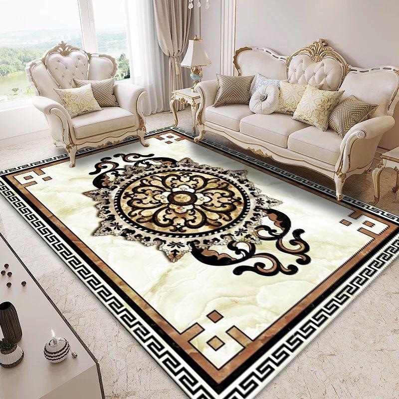 Luxury Marble Style Rugs for Living Room Home Bedroom Decor Large Size Carpet Coffee Table Non-slip Carpet