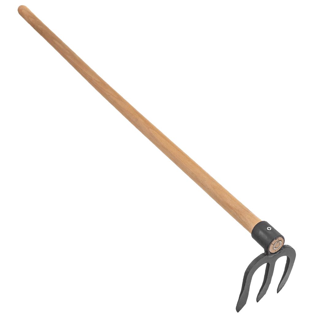 KADAX Forged Steel Three-toothed Hoe 15x12cm With Handle