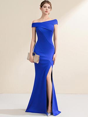 Elegant Off-the-Shoulder Mermaid Gown for Social Gatherings & Banquets
