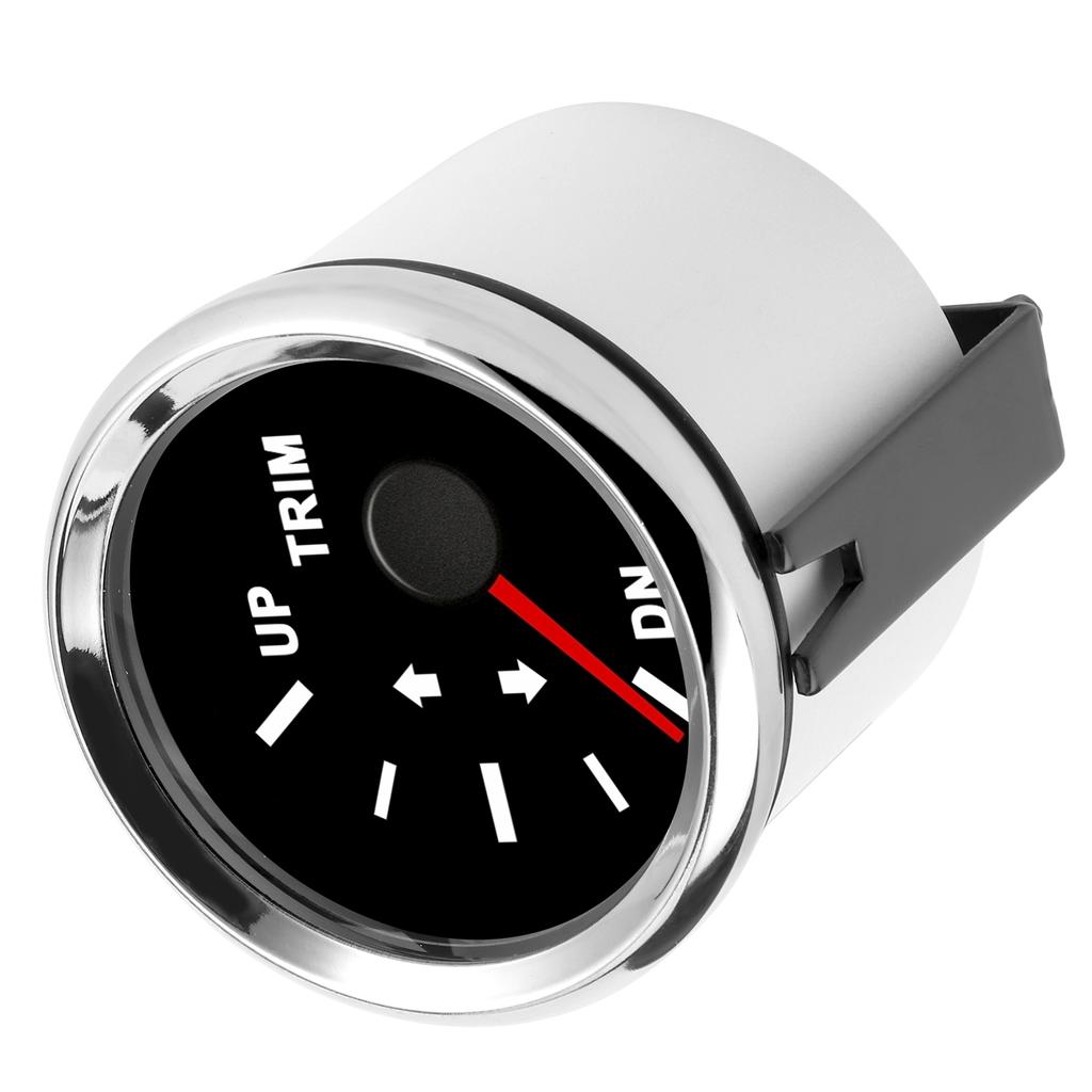 Balance Gauge Meter Boat Trim Balance Gauge Meter IP67 Waterproof with Red Backlight 52mm Ship Yacht Marine Yacht Trim Gauge