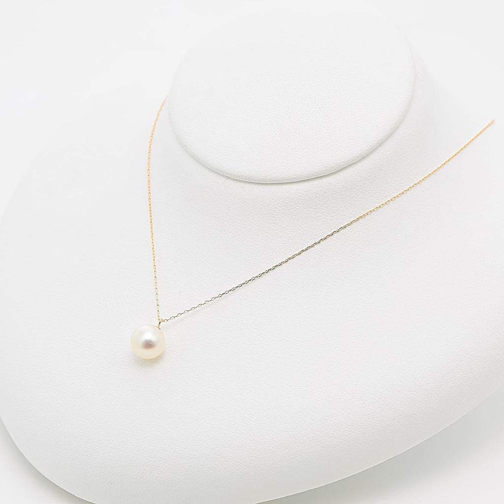 Estelle Official [Web Exclusive] Women's Necklace in 10K Yellow Gold with June Birthstone Akoya Pearl (Product Code: 0351-0939-0041-0000)