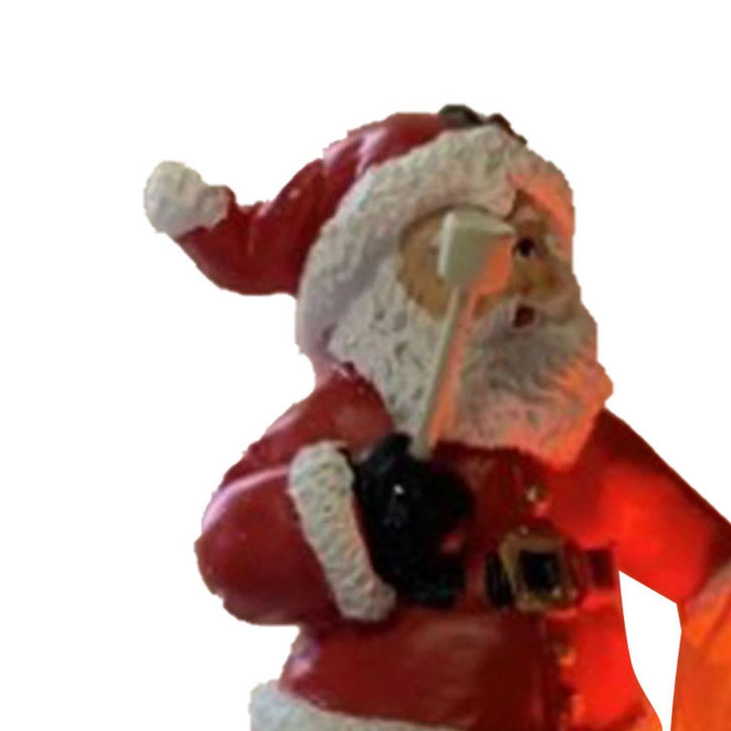 Xmas Night Light Flickering Campfire Effect Resin Plug In Night Lamp Holiday Decoration