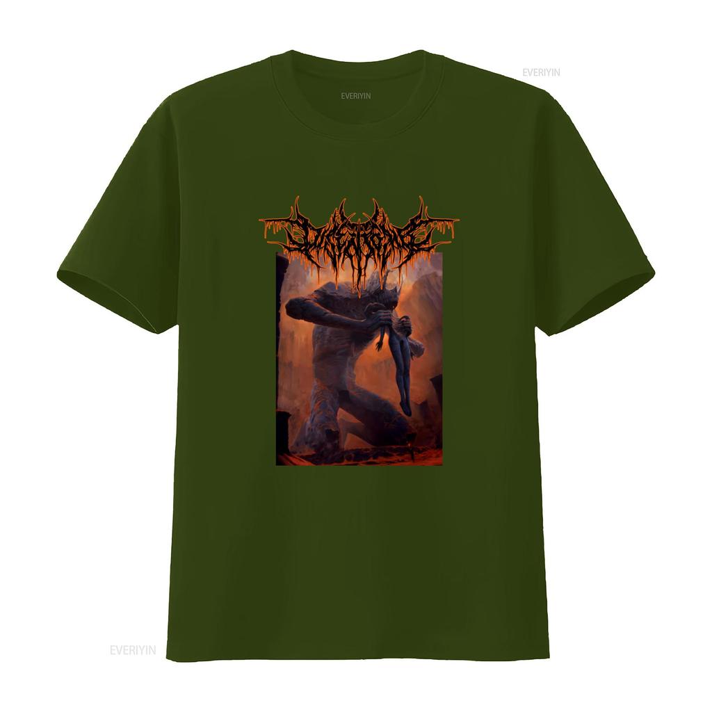 DISENTOMB The Decaying Light T Shirt Dark Fantasy Monster Art Print for Men Vintage Washed Stylish Top For Everyday Wear