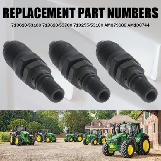 3Pcs Fuel Injectors For John Deere Tractors 2210 4010 4100 4110 455 75 AM879688