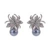 Lily Pearl Stud Women'S S925 Silver Needle Unique Atmosphere High-End Qingdao Ear Jewelry