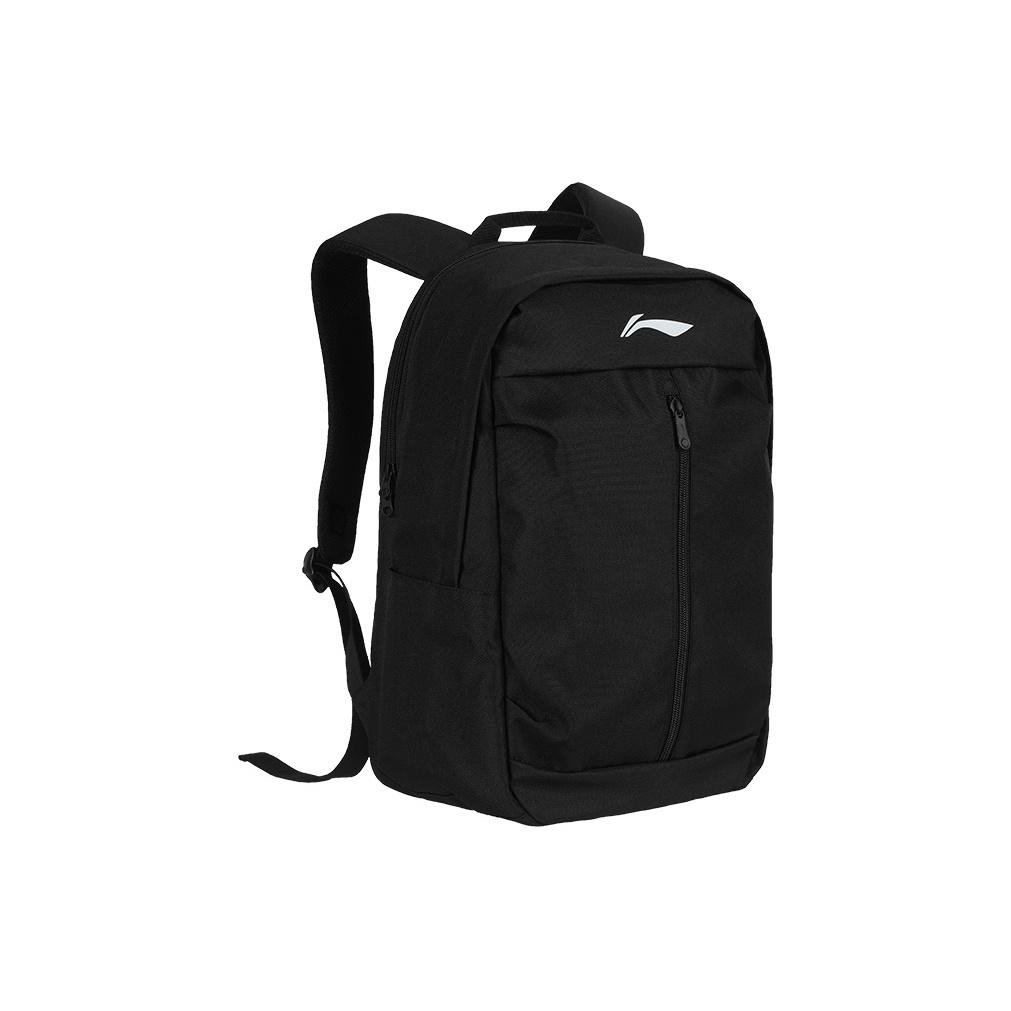 Li-Ning Ultra Lightweight Splash Resistant Multifunctional Large Capacity Polyester Backpack Unisex Backpack Black White ABSV515