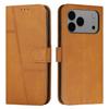 For iPhone 17 Pro Max Leather Phone Case Foldable Stand Wallet Flip Cover with Strap