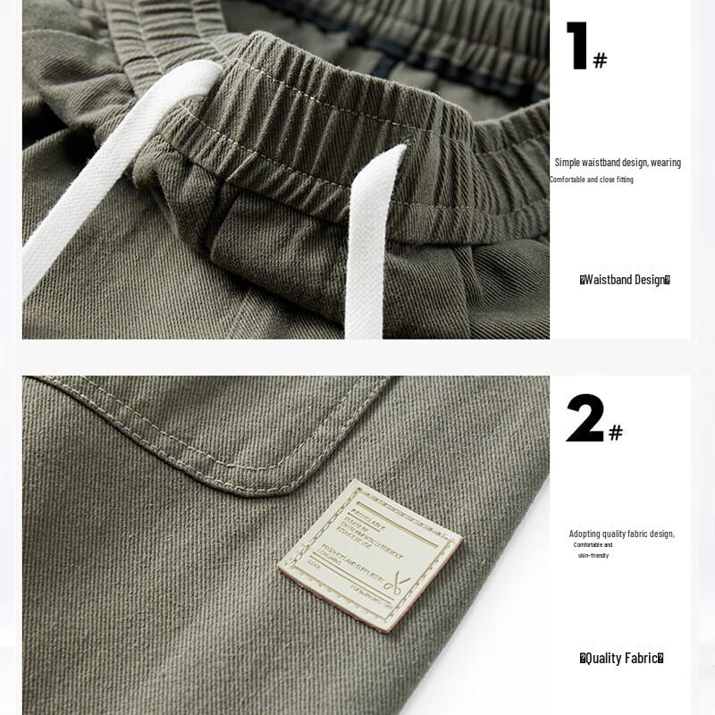 Mark Fairwhale Men's Cotton Loose Wide Leg Casual Pants