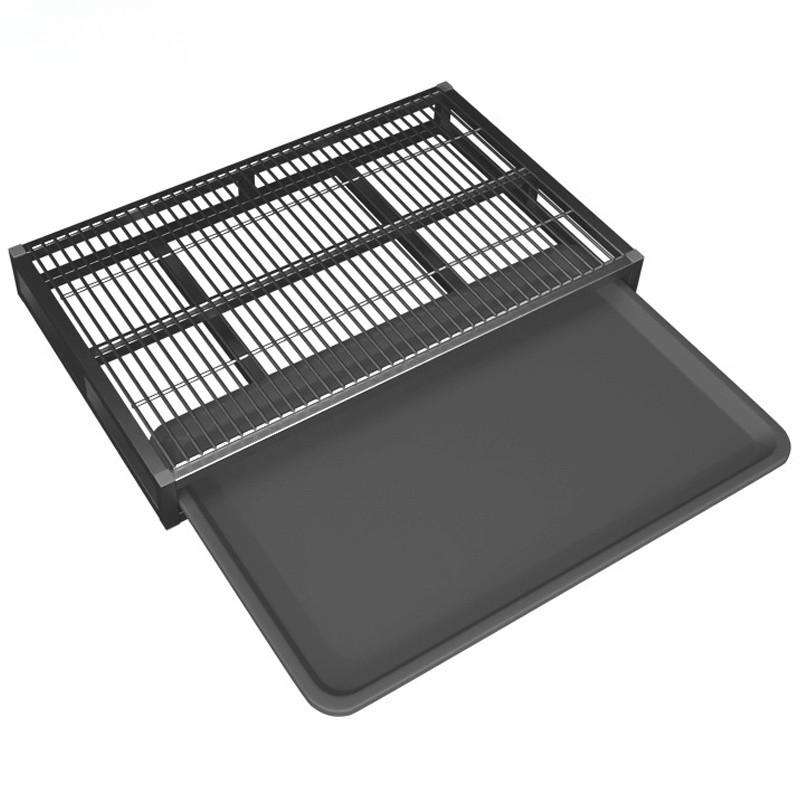 Stainless Steel Puppy Potty Washable Pet Bedpan Supplies Household Drawer Type Dog Training Toilet