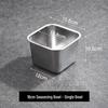 Stainless Steel Seasoning Jar with Lid - Square Kitchen Storage for Spice, Jam, Oil, or Fruit Pulp.