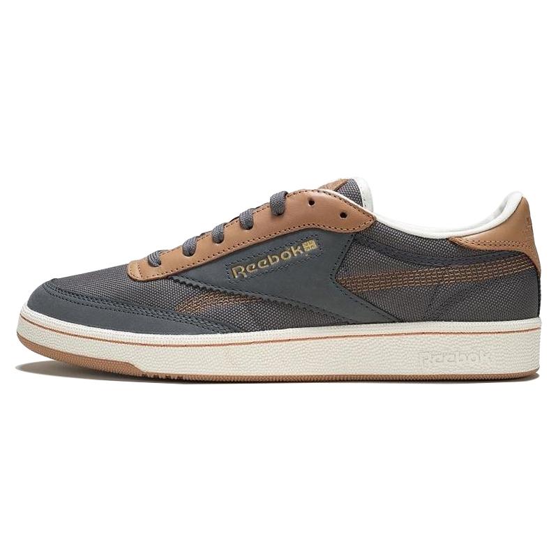 Reebok Club C 85 Vintage Casual Comfortable Durable Low-Top Sneakers Unisex Sneakers Black Brown 100200118