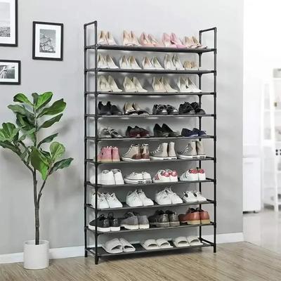 10 Tier Standing Shoe Shelf High-capacity and Simple Shoe Cabinet Save Space Household Rack Student Dormitory Storage Cabinets