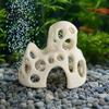 Natural Underwater Landscape 3D Printed Aquarium Shrimp Cave, Hollow Out Fish Tank Shelter, Aquatic Plant Decoration Safe Hideout for Hiding, Resting,