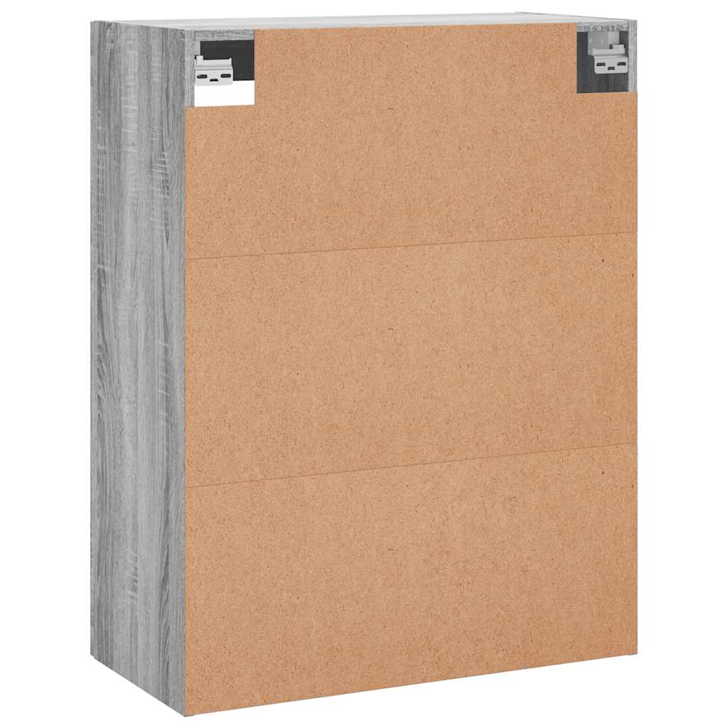 Wall Mounted Cabinet Grey Sonoma 69.5 X 34 X 90 Cm