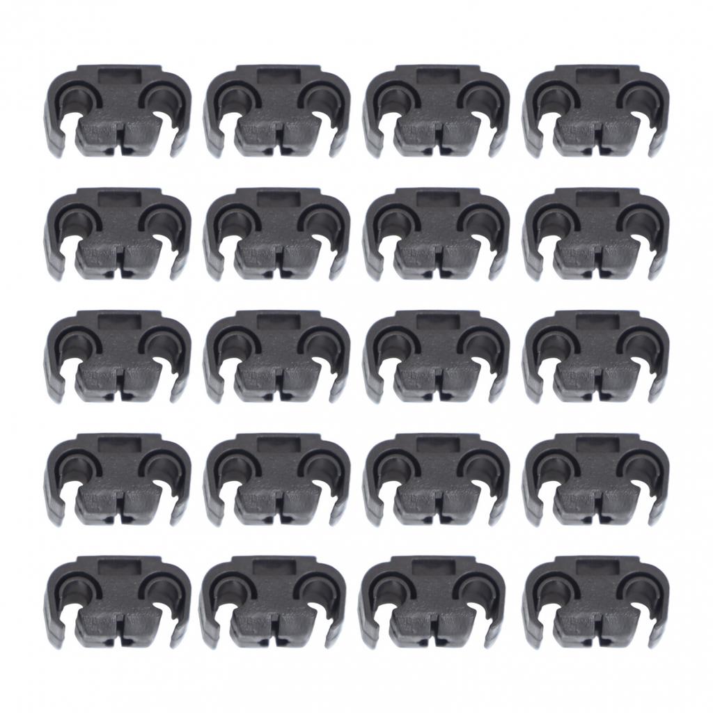 Black Brake Pipe Double Brake Line Clips Clamps Mm Brake Pipe