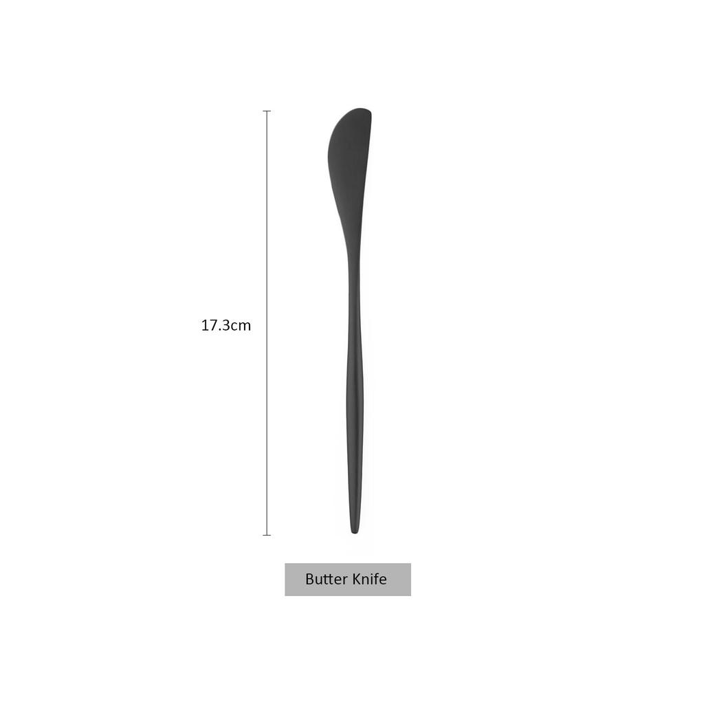 Matte Black Cutlery 18/10 Stainless Steel Flatware Set Kitchen Silverware Steak Tableware Dinnerware Spoon Fork Knife Chopsticks